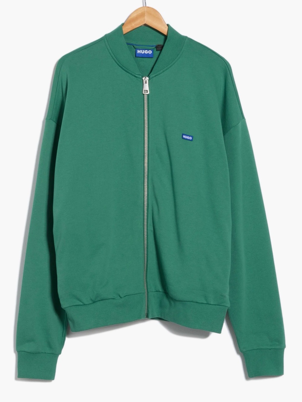 HUGO by Hugo Boss Men's Narane Zip Front Logo Cotton Bomber Track Jacket